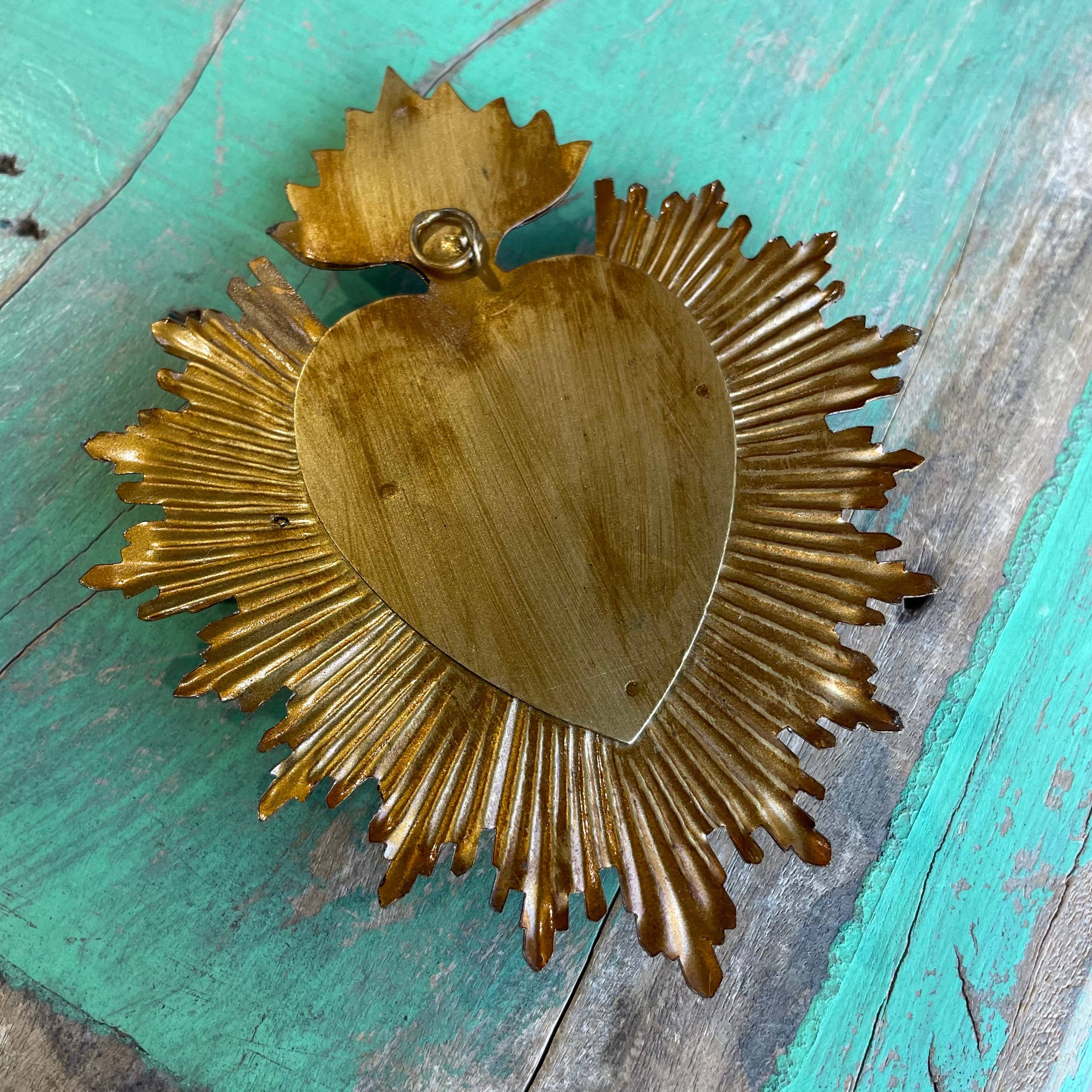 Love and Honor Jesus LLC – wholesale Prydnad – Flammande Heliga Hjärtat 5" Låda3