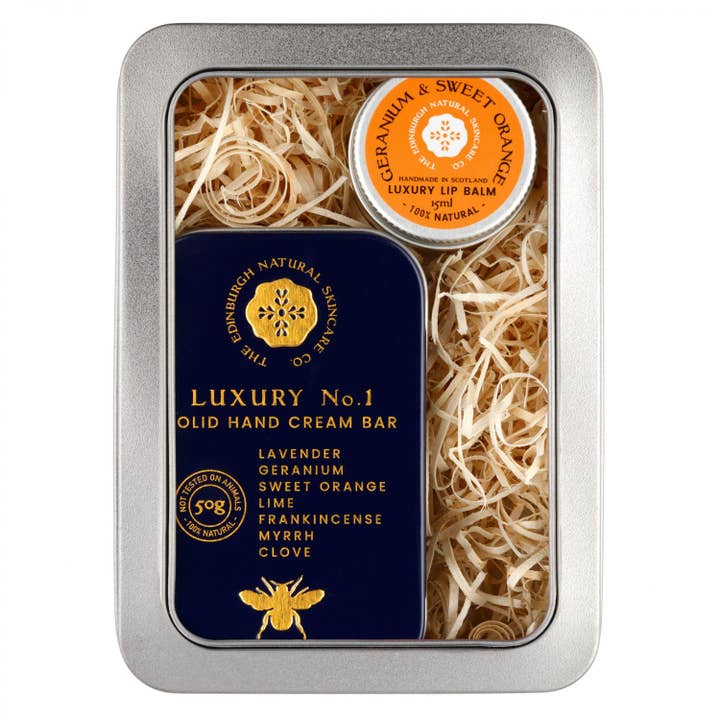 Small Luxury No 1 Gift Box for wholesale by The Edinburgh Natural Skincare Company