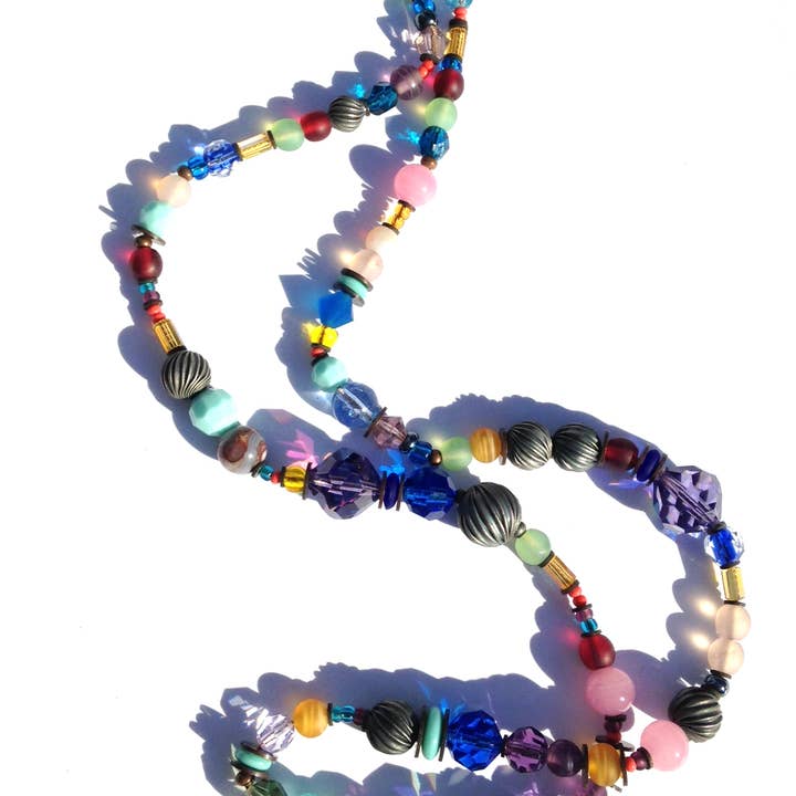 24 TOMMER HALSKÆDE - TJEKKISK GLAS, KRYSTAL, „ORIENT EXPRESS“ for engroshandel hos Owen Glass Collection