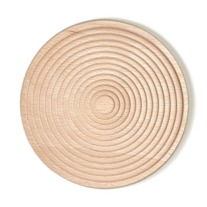 Nordic Wooden Round Tray - Neutral for wholesale by Kaia Decor
