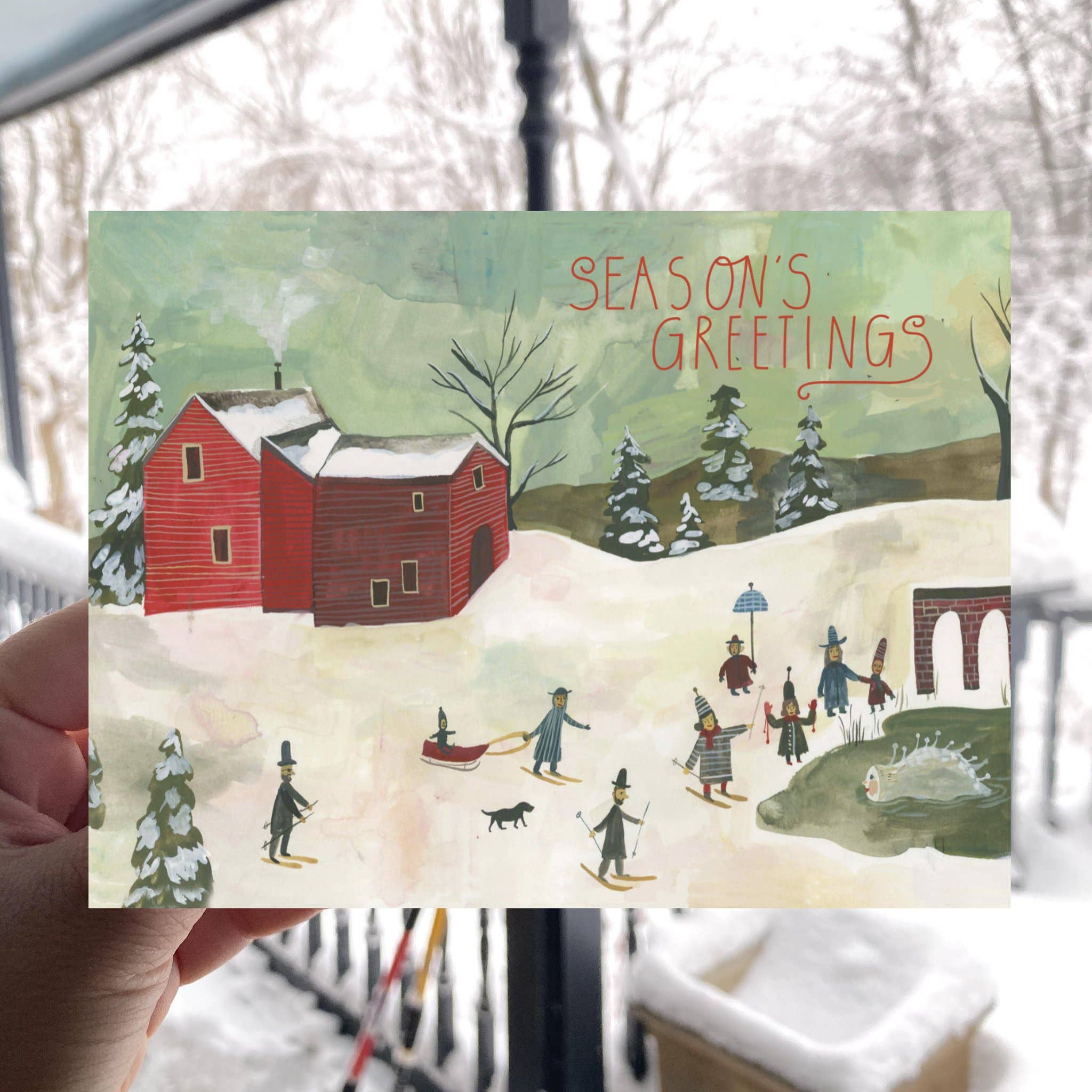 The Esme Shop - Wholesale Season's Greetings Card - Season's Greetings Holiday Card1