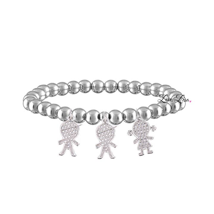 Love, Lisa - Wholesale Bedelarmbandje - Mommy armband met bedeltjes voor kinderen2