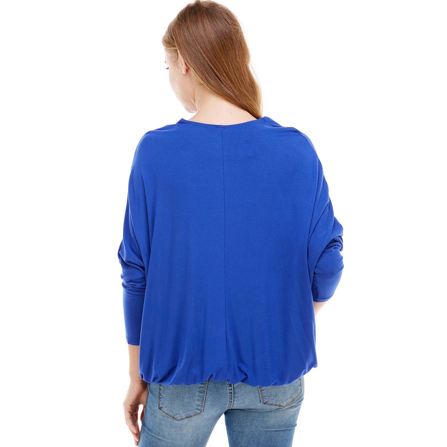 Azules Clothing - Wholesale Tunic - Women's - ATP-2309RS-DOLMAN Sleeve Elastic Bottom Hem Tunic4