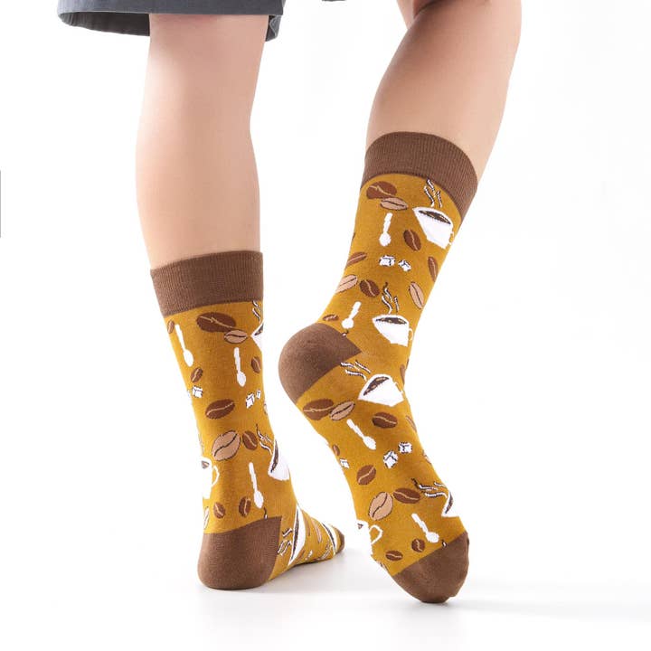 Marc JoJo - Wholesale Socks - Unisex - 'Aroma de Café' patterned socks