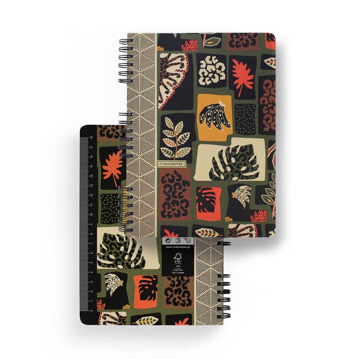 MAKENOTES - Wholesale Notebook - A5 spiral notebook 80 sheets TROPICAL VIBES0