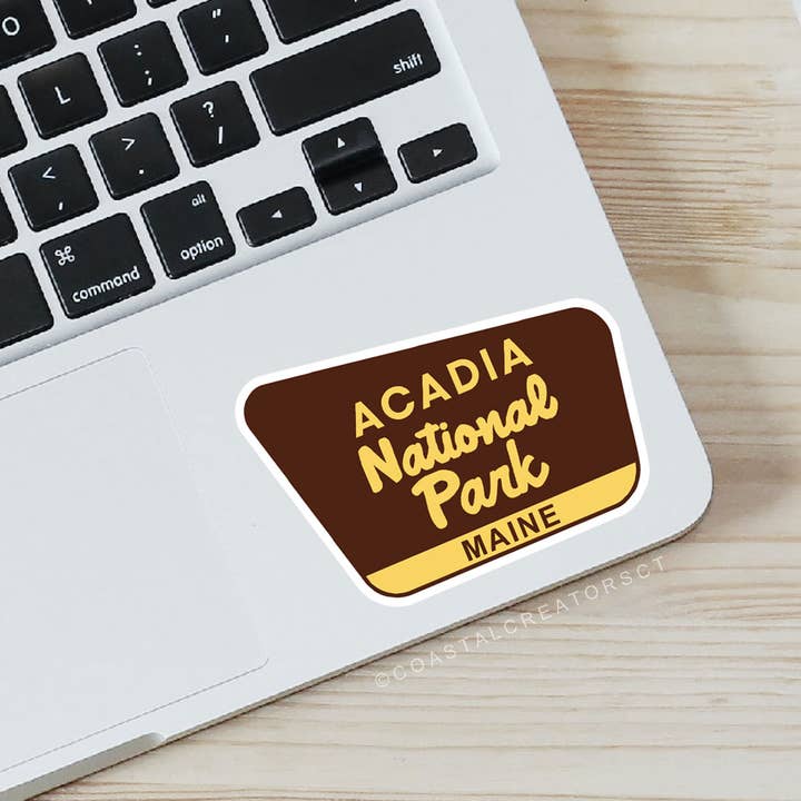 Coastal Creators of Connecticut - Wholesale Phone & Laptop Stickers - Acadia National Park Maine Laptop Water Bottle Sticker2