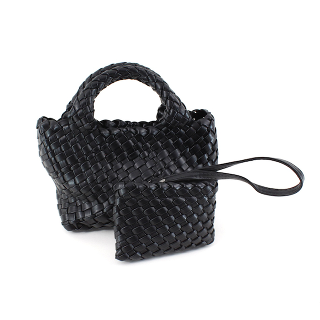 Pretty Persuasions - Wholesale Tote Bag - Women's - P24012 Small Woven Tote Crossbody Bag w/Cosmetic Pouch14