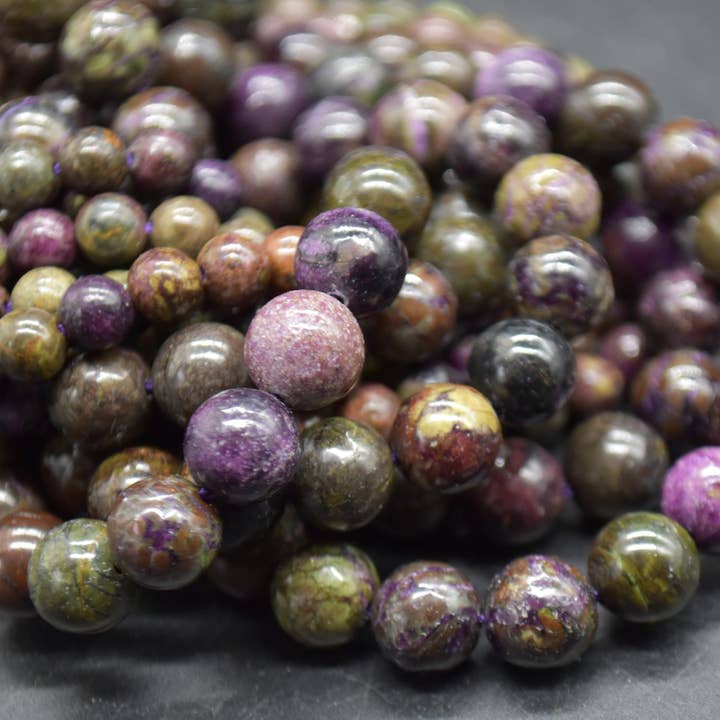 Atlantisite Semi-Precious Gemstone Round Beads Strand for wholesale by Oriental Direct Craft Supplies