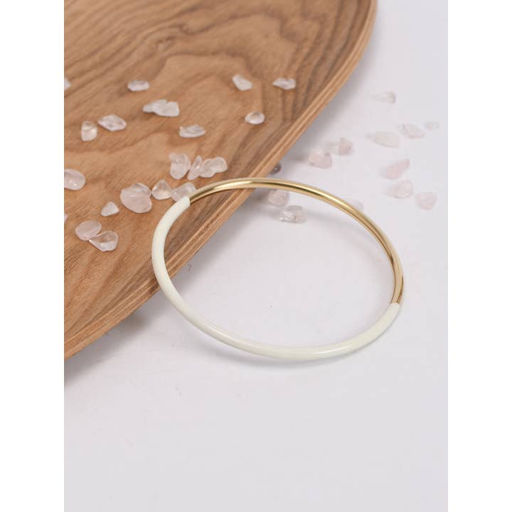 Victoria Moda - Wholesale Bangle Bracelet - Stainless steel bracelet with colorful enamel