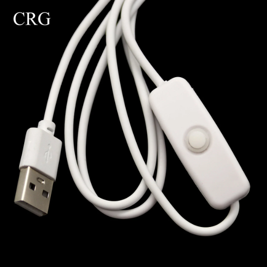 Crystal River Gems LLC - Wholesale Decorative Tabletop Object - Qty 1 - White LED Light display box Wood Base W/USB Plug / 4"1