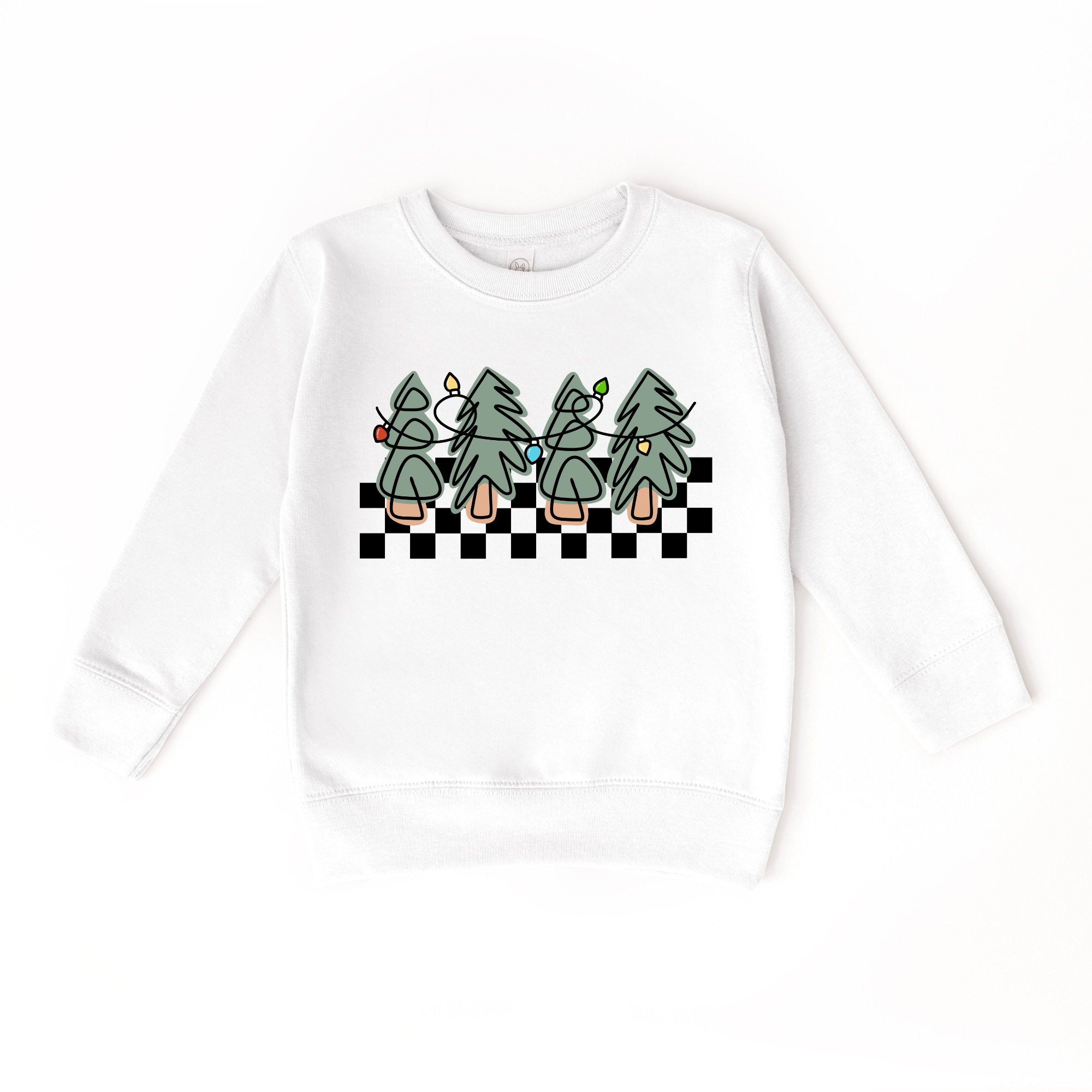 Benny & Ray Apparel - Vente Sweat-shirt – enfant - Pull à carreaux en forme de sapin de Noël pour enfants  2