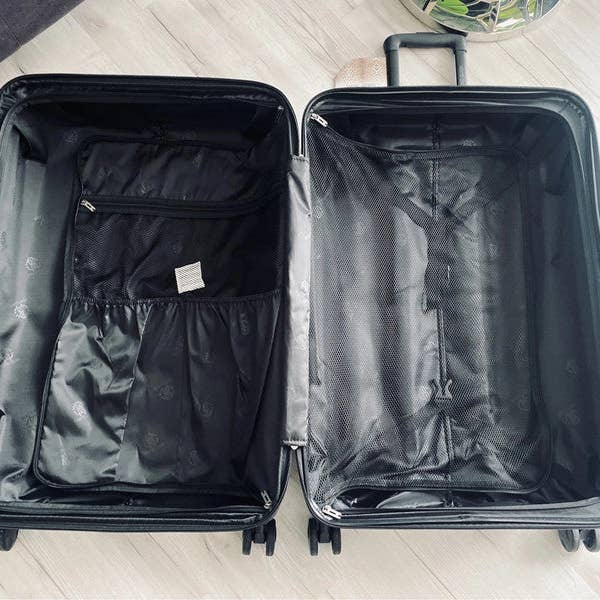 J&V TEXTILES - Wholesale Luggage - ROBERTO CAVALLI Luxury 3 Piece Luggage Set, Expandable Hard Shell Suitcases with 8 Spinner Wheels1