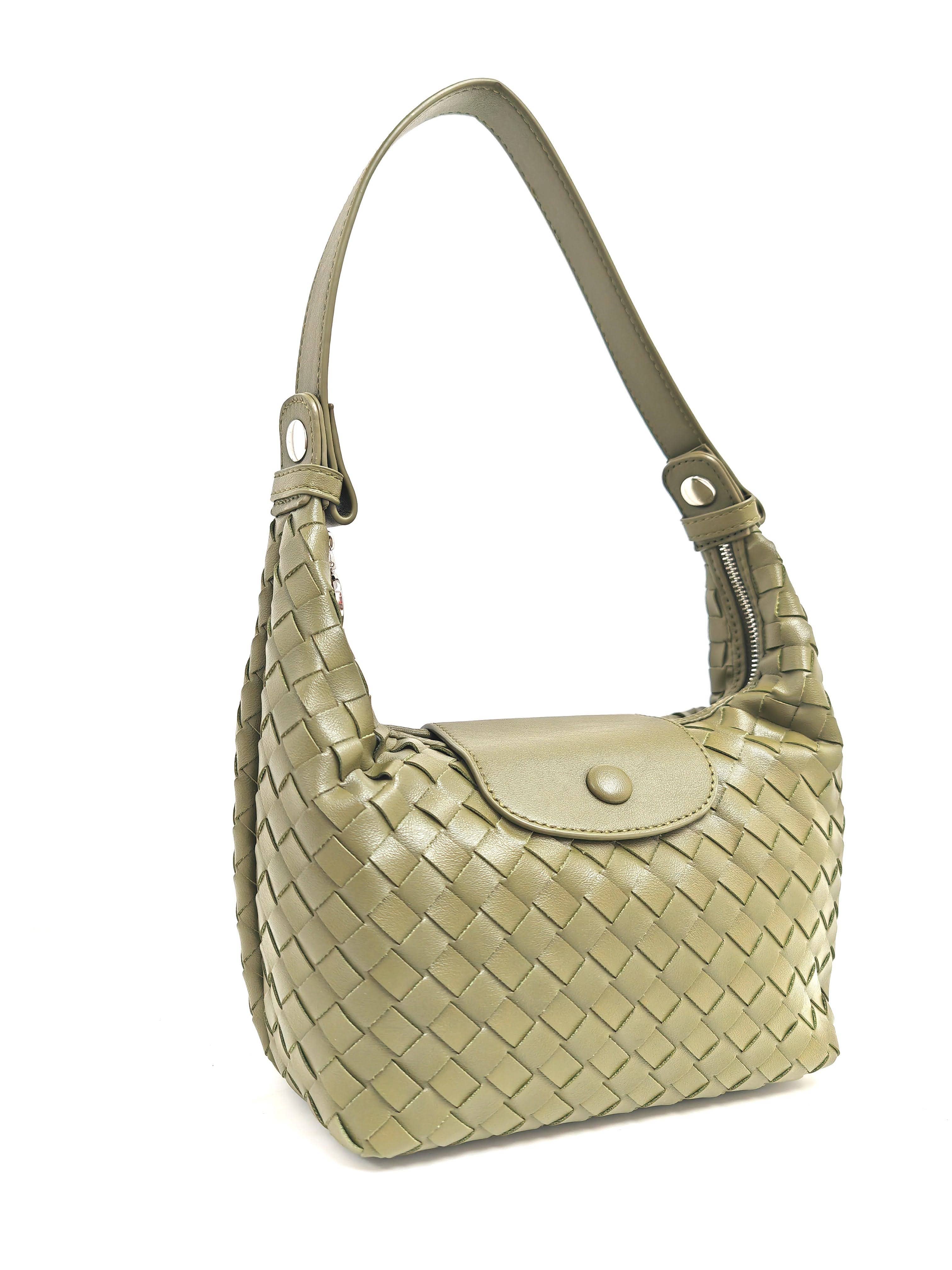 Superbia – Großhandel Schultertasche – Damen – Handgefertigte gewebte Premium-PU-weiche kleine 3-Wege-Tasche28