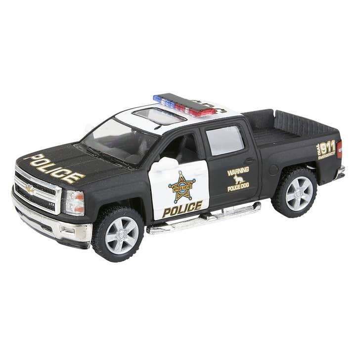 La Luna Bella - Toys - Wholesale Toy Car/Truck - Kids - 5" DIE-CAST 2014 CHEVY SILVERADO POLICE - LLB Toys