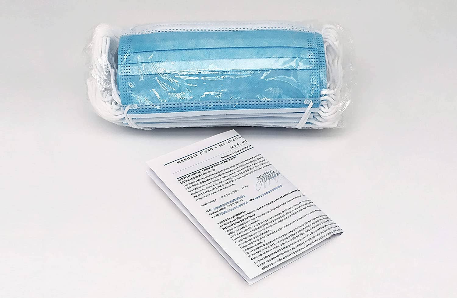 Munus Medical - Wholesale Protective Face Mask/Shield - ADULT SURGICAL MASK MM-005-50 - 1 BAG OF 508