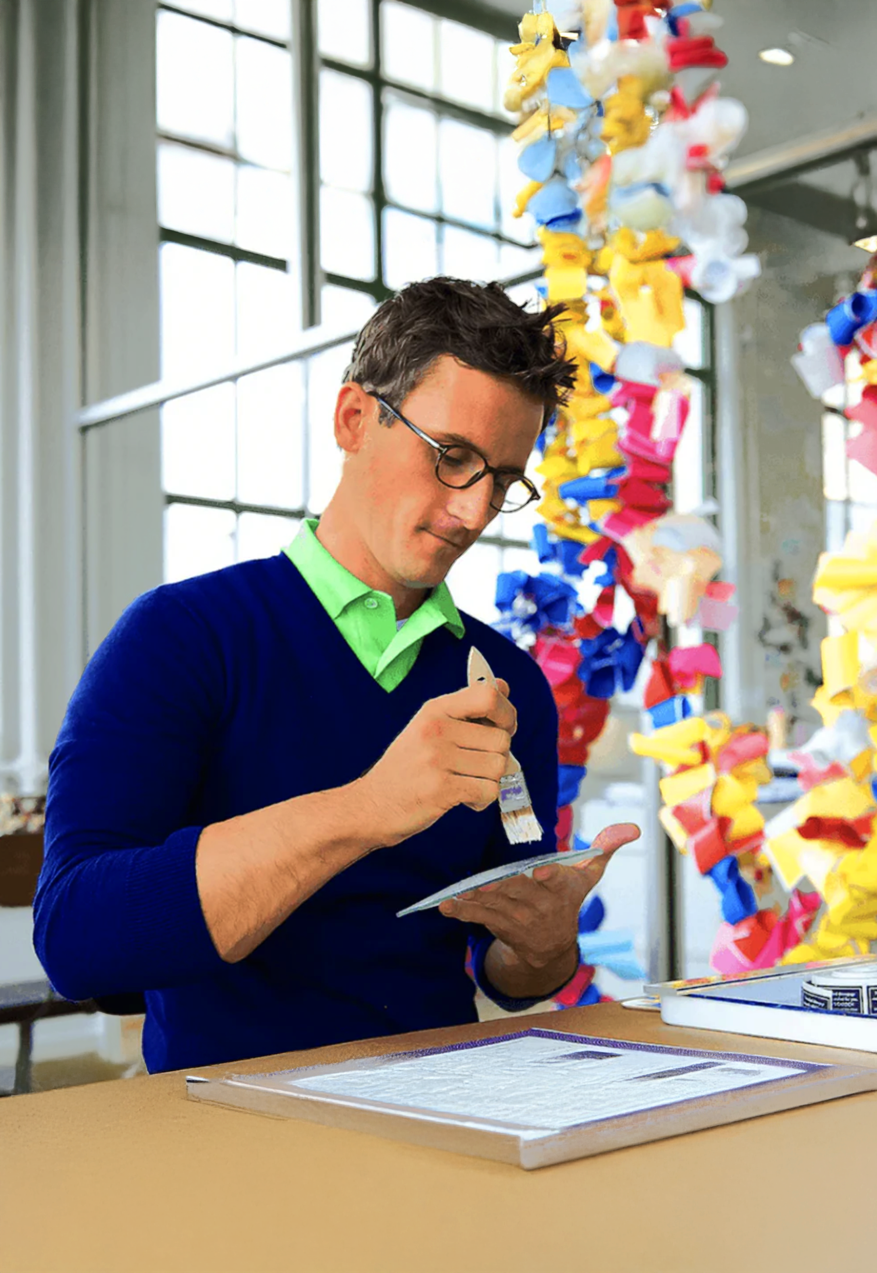 Ben's Garden - Wholesale Decorative Tray - English Holly Stems Decoupage Glass Tray2