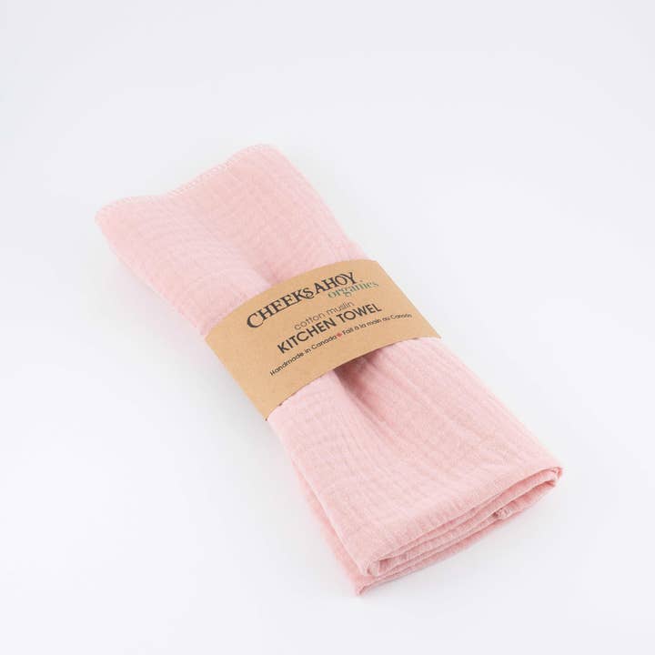 Cheeks Ahoy - Vendita all'ingrosso Strofinacci - Asciugamano da cucina in mussola di cotone biologico