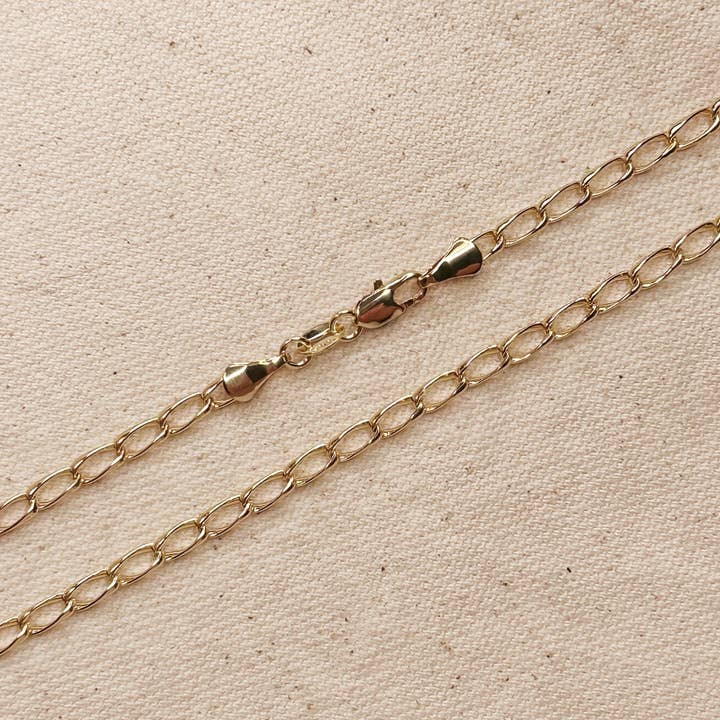GoldFi - Wholesale Schakelketting - 18-karaats gouden ketting met lichte draaischakelaar