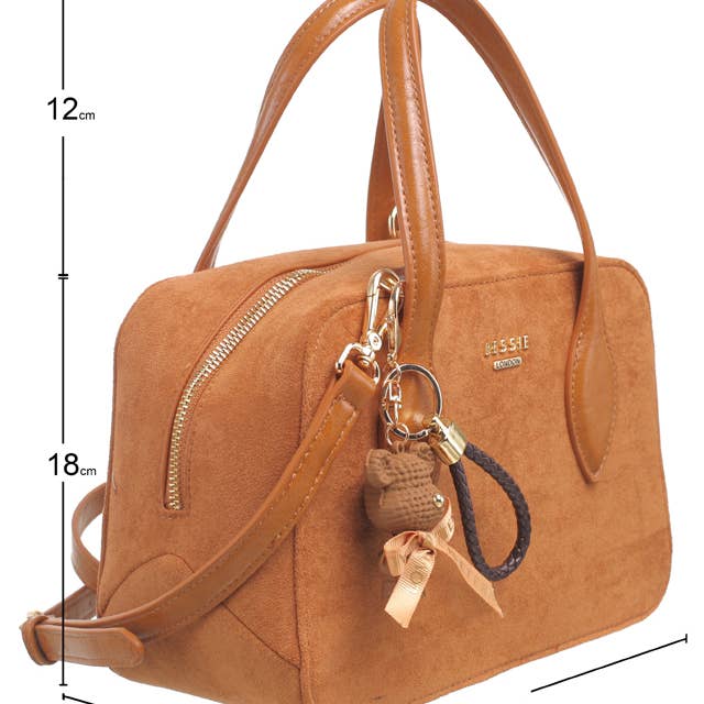 Bessie London - Vendita all'ingrosso Borsa tote - Donna - BORSA TOTE IN CAMOSCIO TEDDY CHARM3