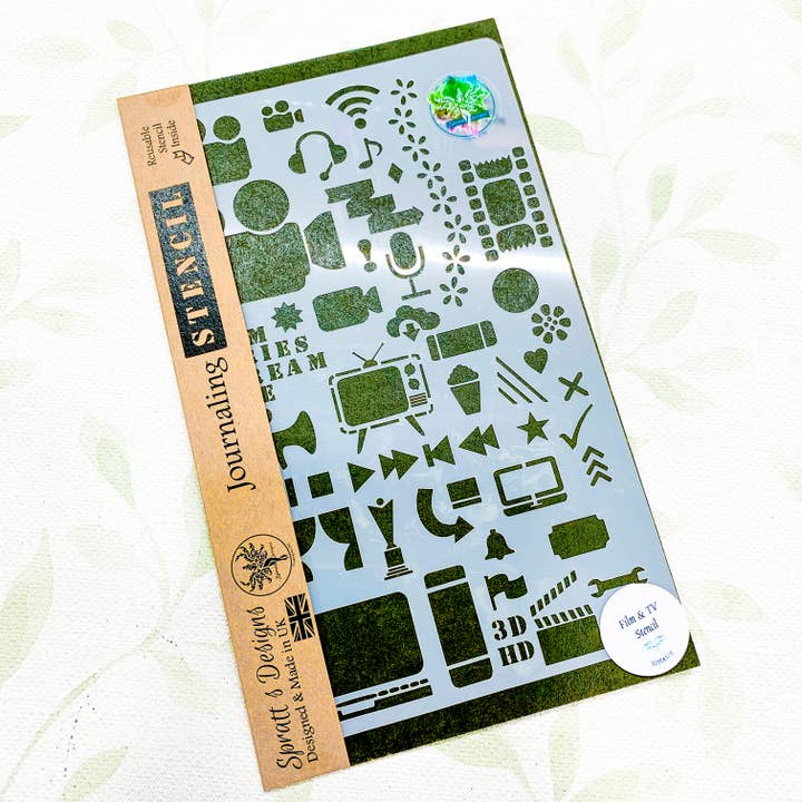 Spratt's Designs – wholesale Stencil/craft die – Film & TV Journal Stencil for Series Planning and Crafts10