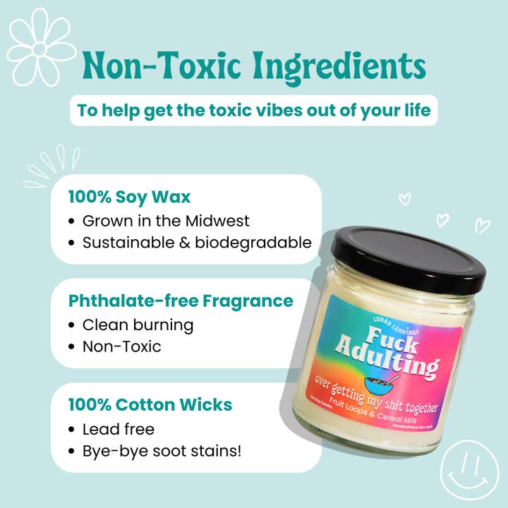 Lunar Landings - Wholesale Jar/Filled Candle - Fruit Loops Soy Candle2