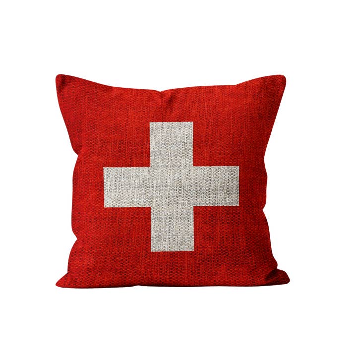 Coussin Croix Suisse pour la vente par Coast and Valley
