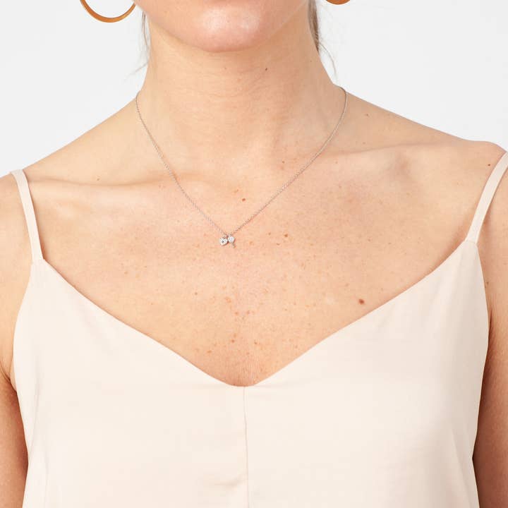 Lucca Couture - Wholesale Jewelry Set - HEART LOCK & KEY NECKLACE SET-2PC
