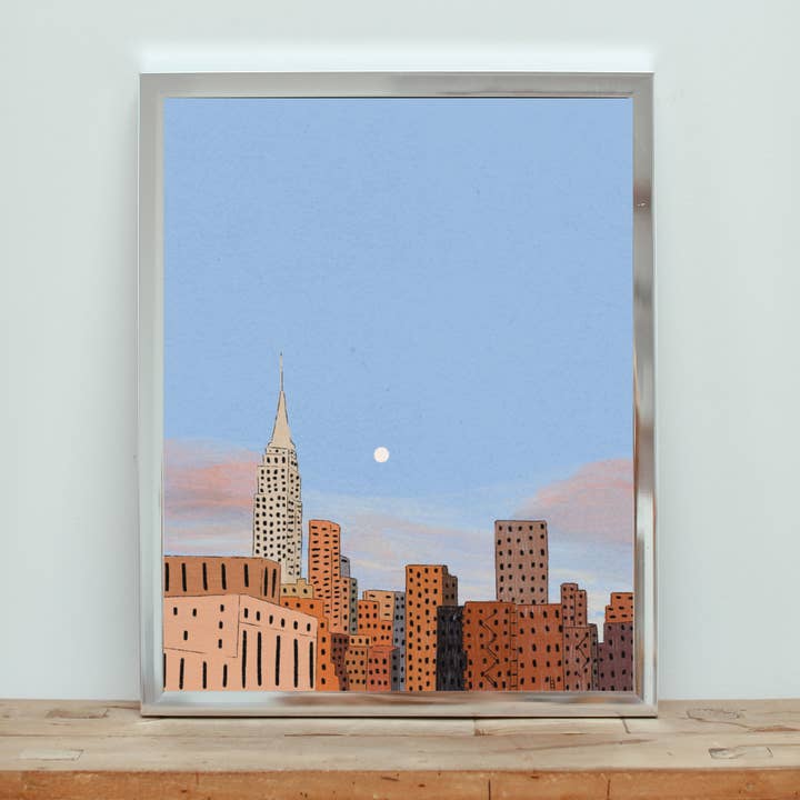 midtown art print for wholesale by VRUSSOART