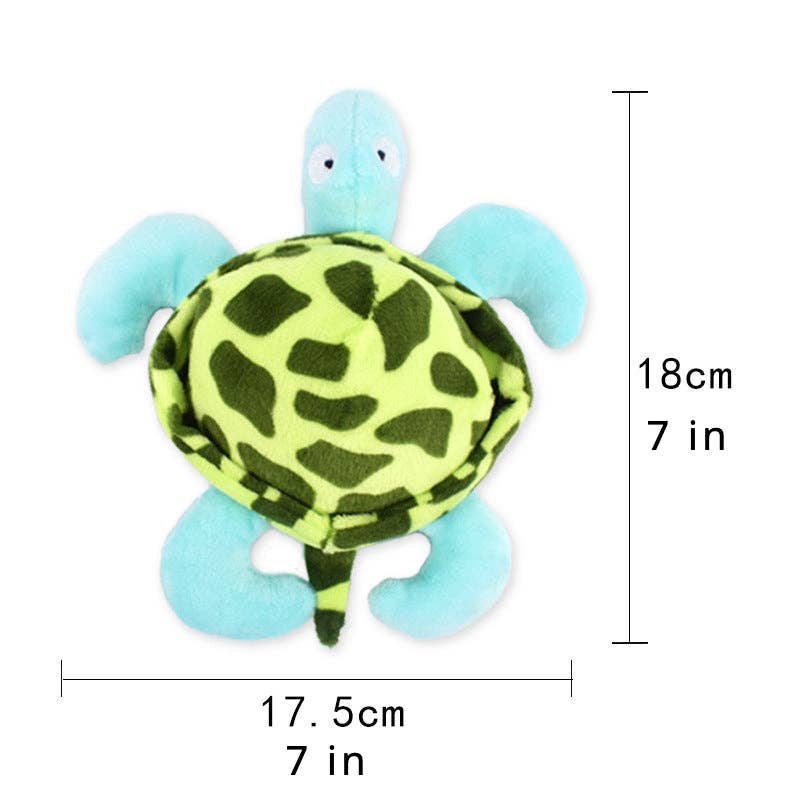 Cheerhunting – wholesale Mjukisdjur - Hund – Petkin - Plysch Sound Turtle hundleksak för liten medelstor hund4