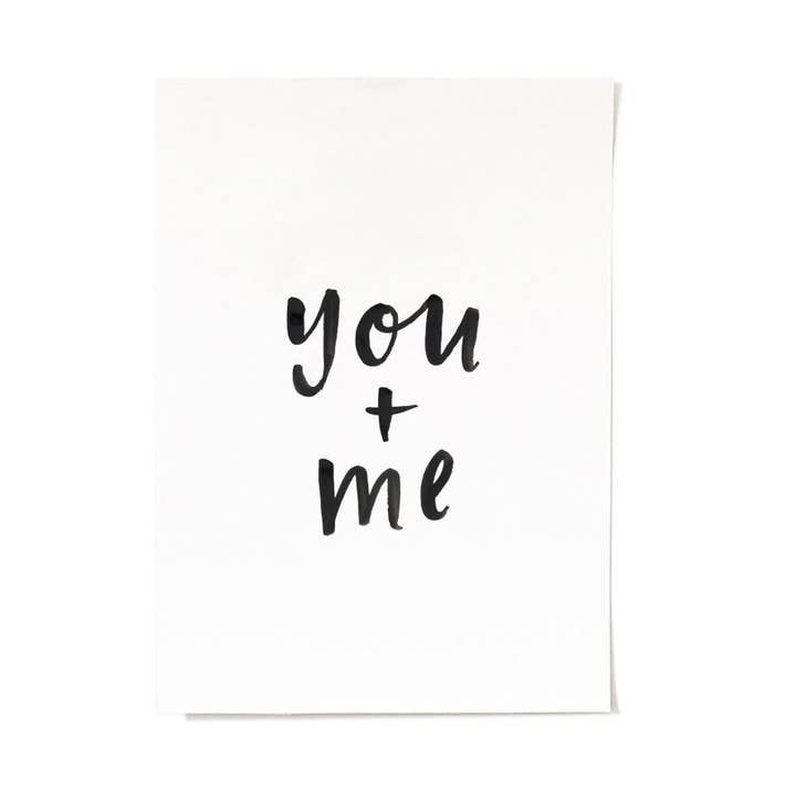 You & Me Print on Sale for wholesale by In the Daylight
