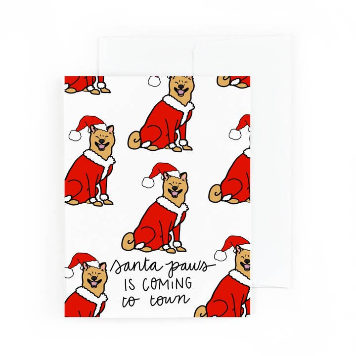 Santa Paws viene a la ciudad para venta al por mayor de Pretty Peacock Paperie - Women's Empowerment