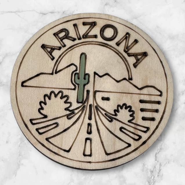 Arizona Landscape magnet for wholesale by Round em up crafts