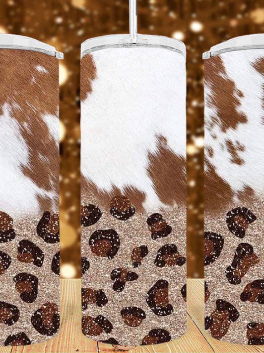 20 oz ko-/leopardglas för wholesale av Creative Queen Boutique