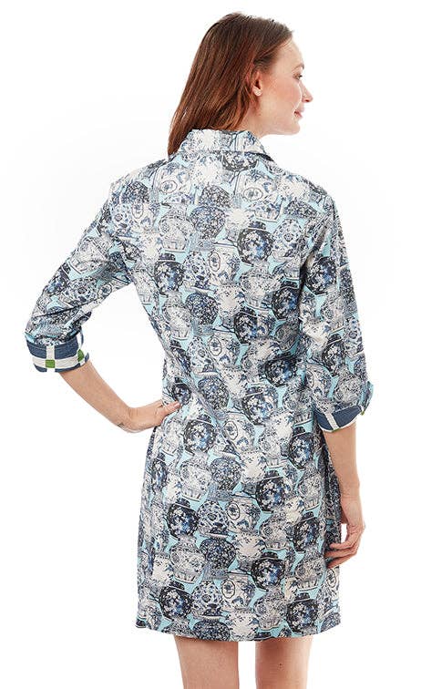 Dizzy-Lizzie – wholesale Dress – Women's – Sag Harbor Dress Chinoiserie Print3