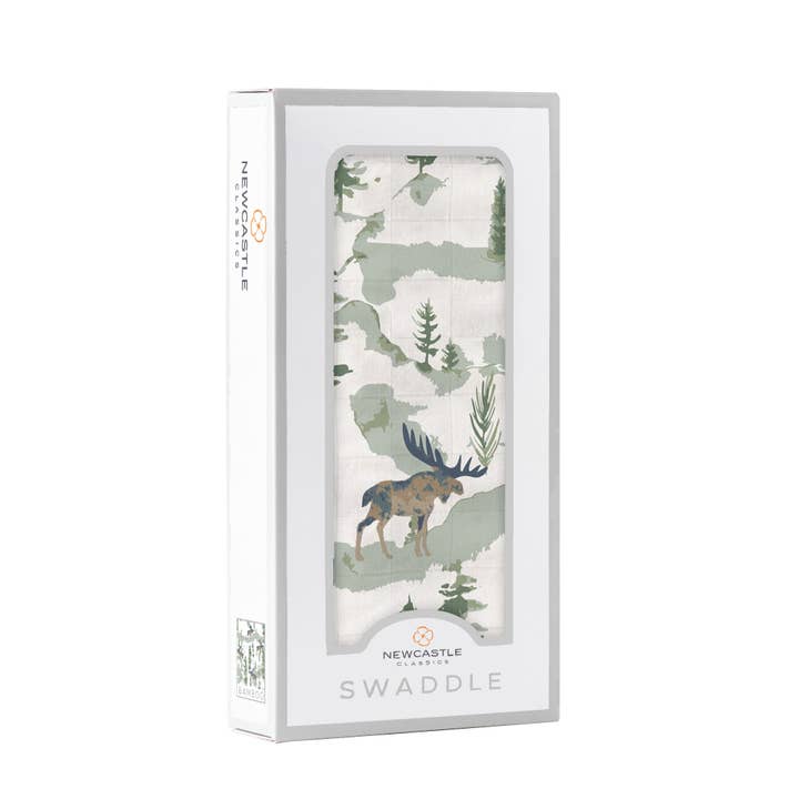 Newcastle Classics - Wholesale Swaddle - Baby - Mountain Moose Swaddle5