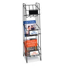 Specialty Store Services - Wholesale Retailer Display Stand/Case - 3 Pocket Magazine Display Rack