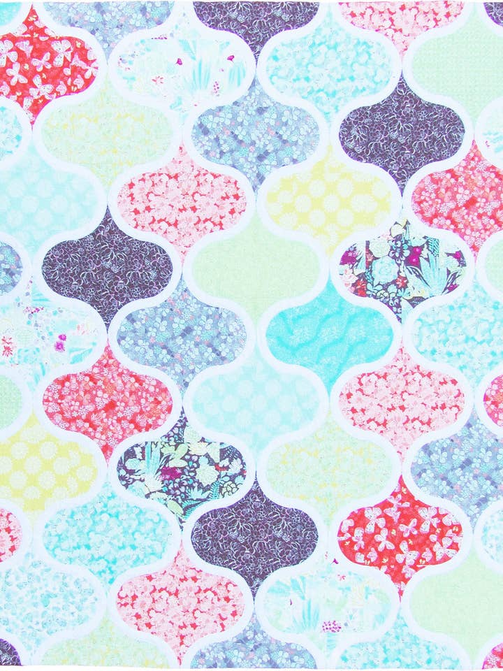 Moroccan Tiles Paper Pattern for wholesale by Flying Parrot Quilts