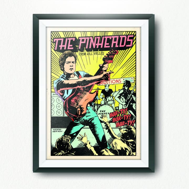 Left Of The Dial - Wholesale Poster - Back to The Future. Marty McFly. The Pinheads Limited