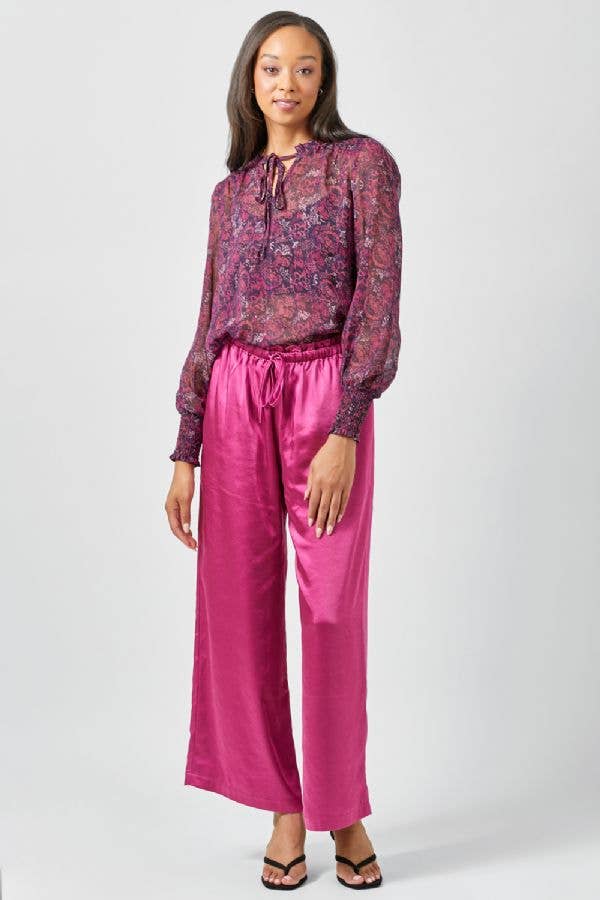 Mystree - Wholesale Blouse - Women's - 60412 Smocked Lurex Chiffon Blouse11