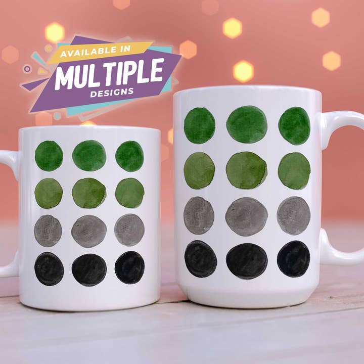 Caneca de café aromantic Pride por atacado de Shop Intaglio