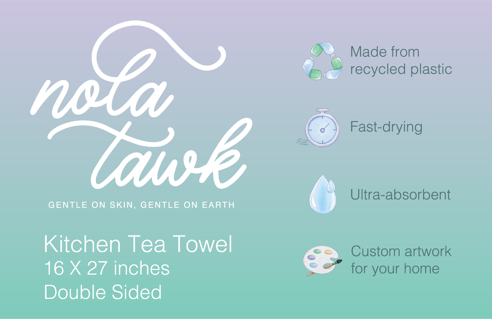 Nola Tawk - Wholesale Theedoek/vaatdoek - Beignet Keukenhanddoek de hele dag2