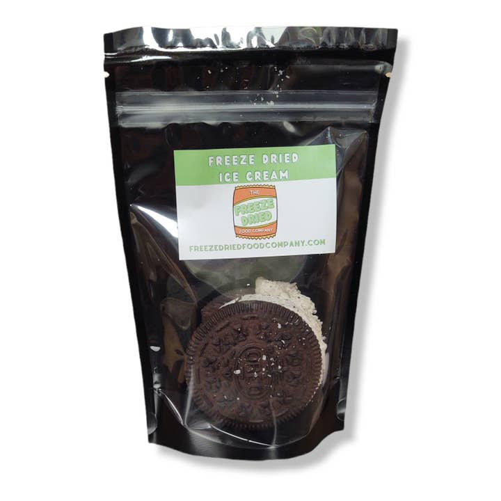 The Freeze Dried Food Company - Wholesale Ice Cream/Sorbet - Freeze Dried Cookies & Cream Ice Cream Sandwich, Oreo