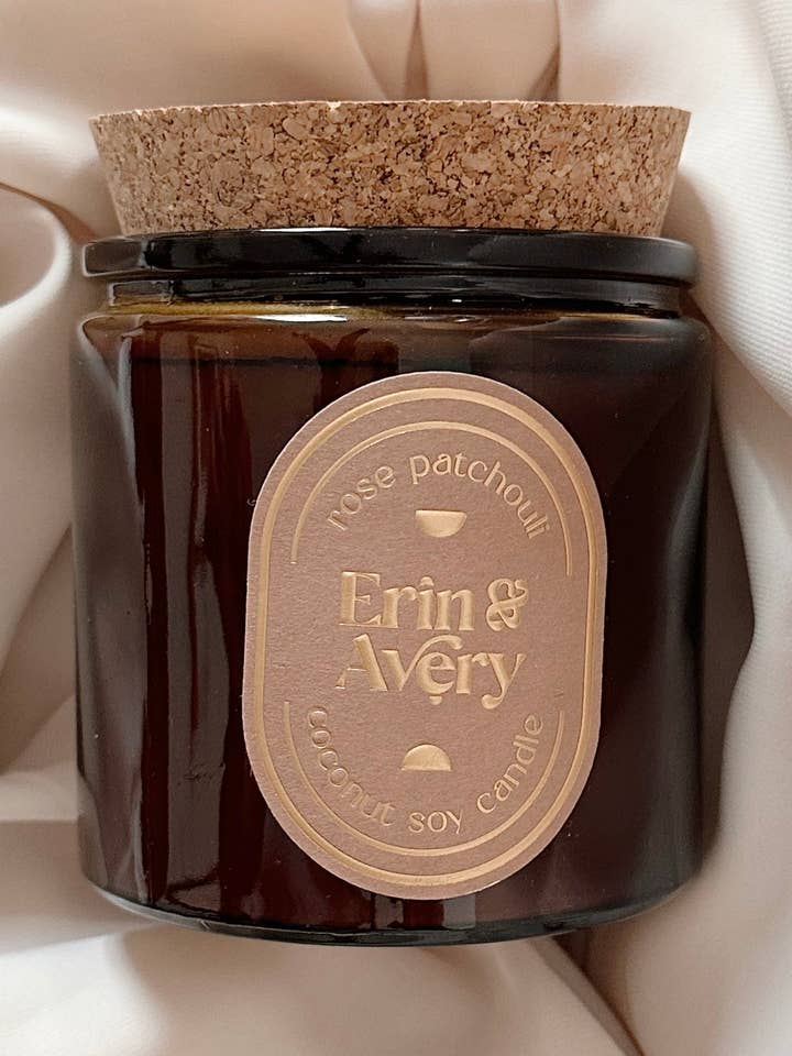 Blessed | Rose Patchouli Candle by Erin & Avery for wholesale by Erin & Avery