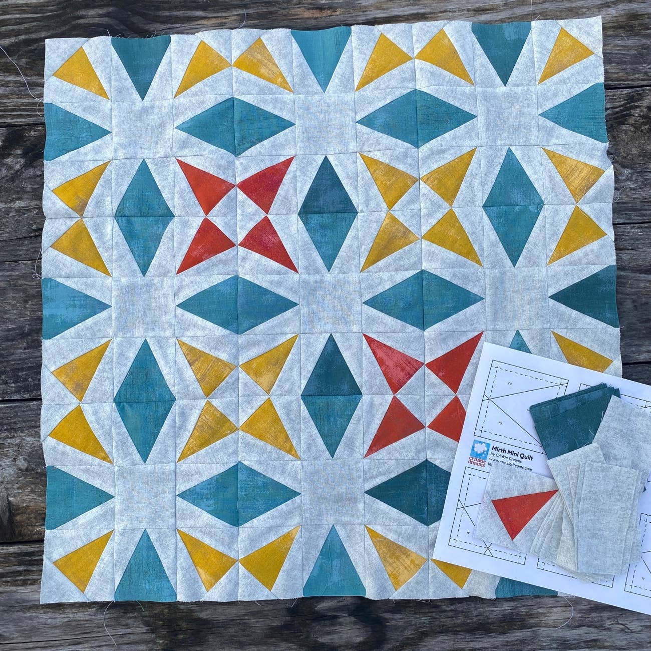 Crinkle Dreams - Wholesale Craft Sewing Kit - Mirth Quilt sewing pattern3