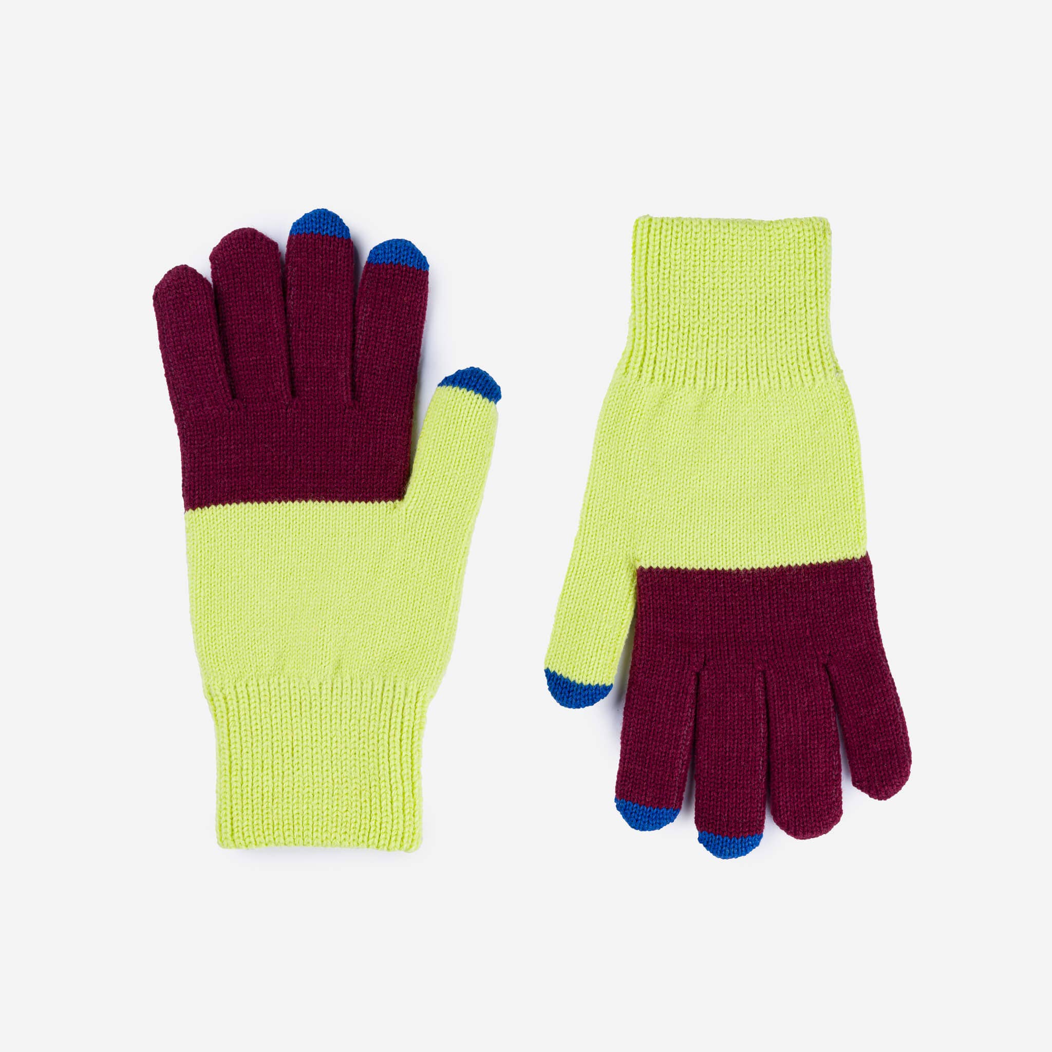 VERLOOP | knits - Wholesale Handschoenen - Dames - Kleurblok Brei Touchscreen Handschoenen24