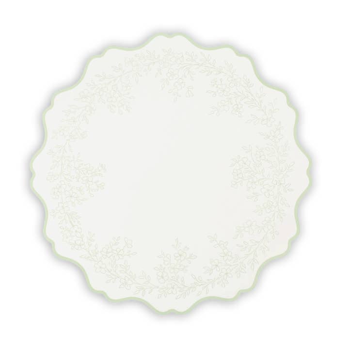 Floral Elegance Salie Placematten voor wholesale door Gatherings by Curated Paperie