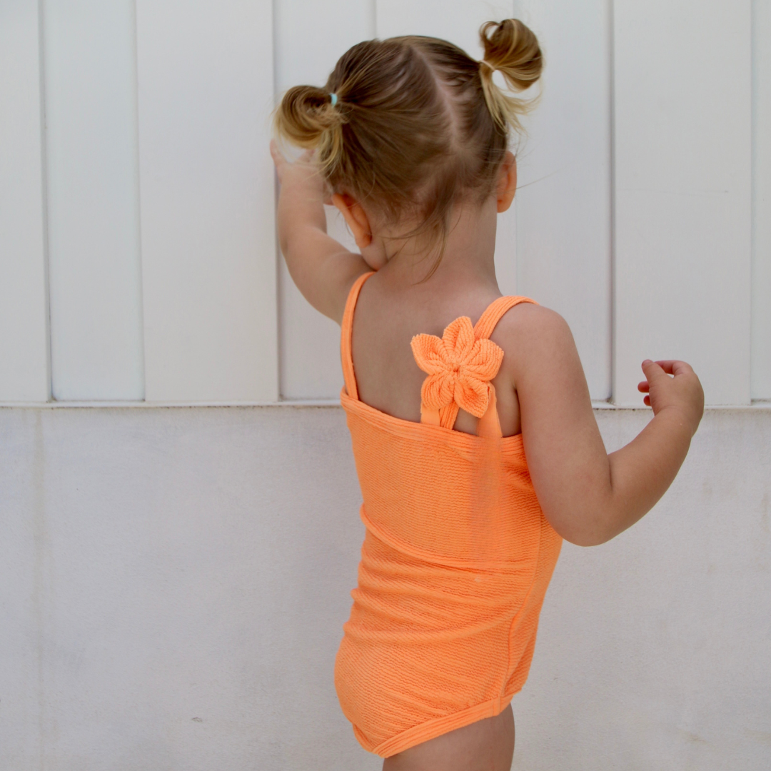 Anchor & Arrow - Wholesale One Piece Swimsuit - Kids - Florence One Piece | Orange Crinkle2