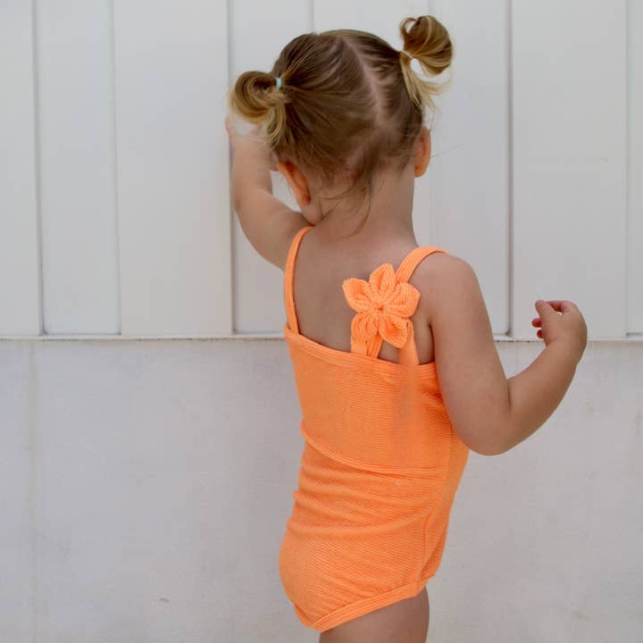 Anchor & Arrow - Wholesale One Piece Swimsuit - Kids - Florence One Piece | Orange Crinkle2
