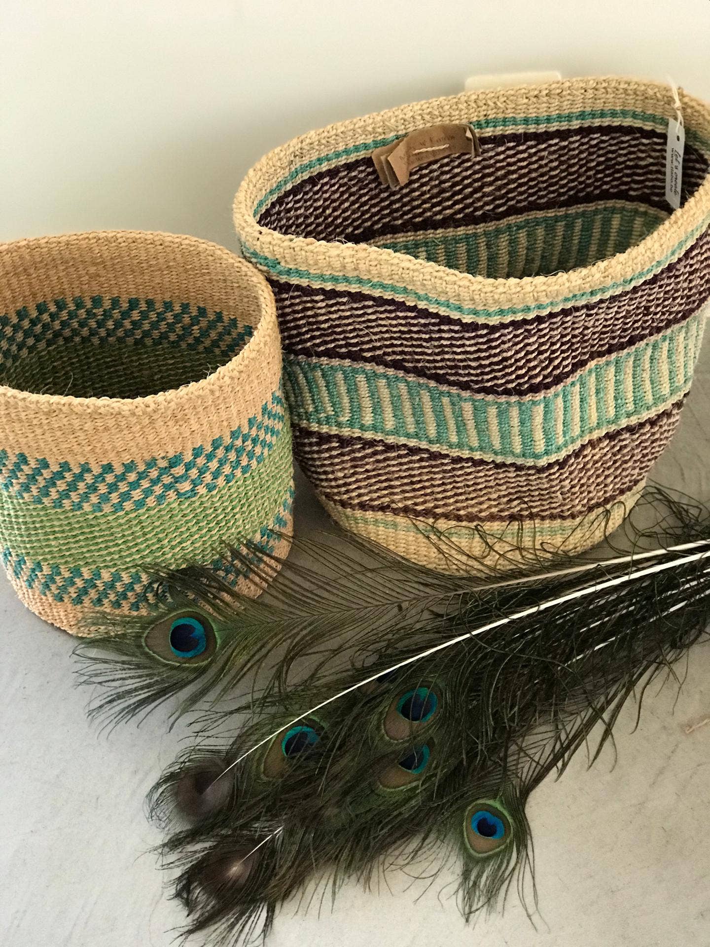 Crafts by Solid - Wholesale Basket - Handwoven Sisal Baskets - Colourful hues - XXS - XXL71