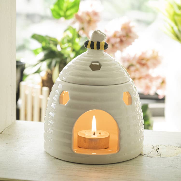 Pacific Trading - Wholesale Oil Warmer - White Beehive Oil Burner